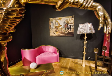 A room with Dalí furniture